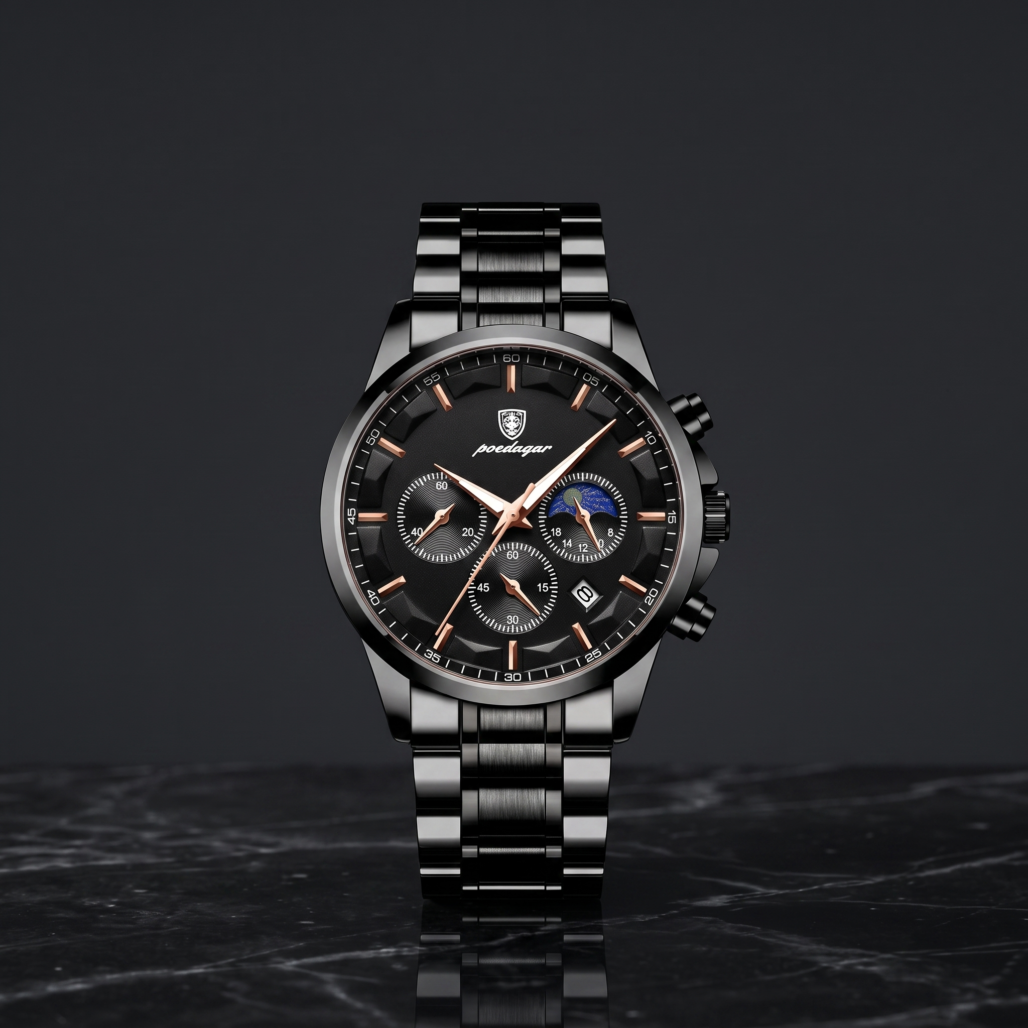 MONACO — Chronograph Steel Watch – editorial hero
